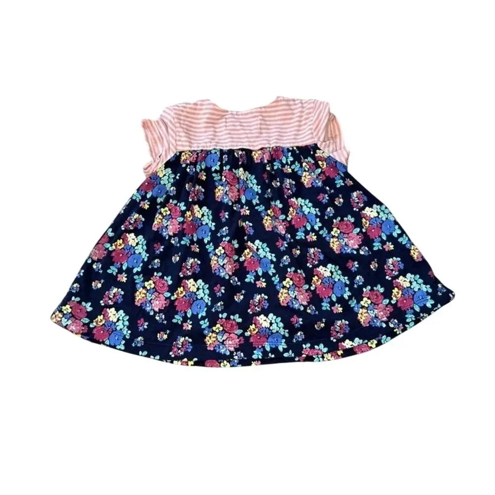 Adventure Wear by Copper Key Girls 2T Multicolor Floral Short Sleeve Dress
